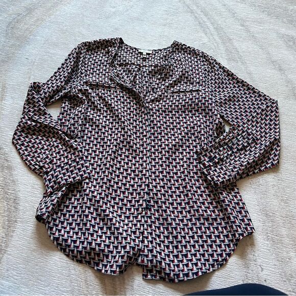 josie sailboat printed blouse - Picture 1 of 3